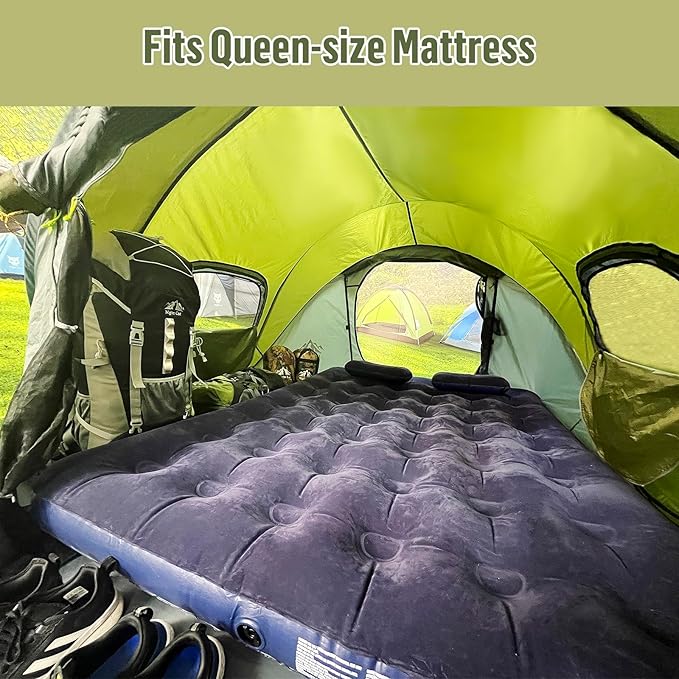 Night Cat Pop-up Camping Tent with Waterproof Tarp: 2 Person Tent Waterproof Instant Easy Setup Family Tent Combo Set