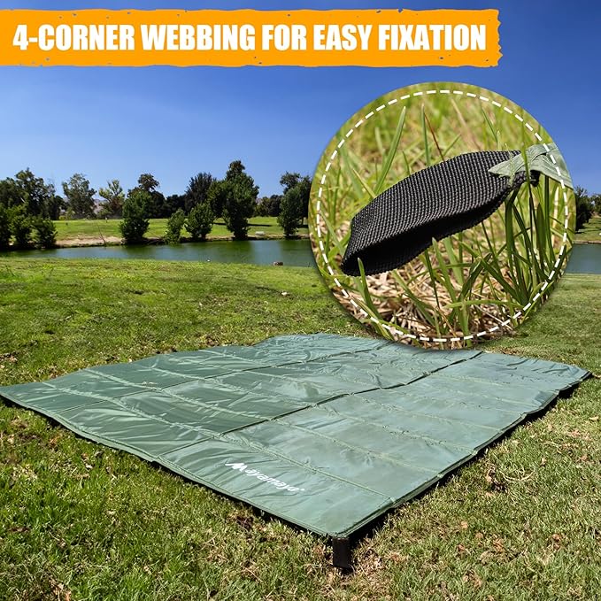Foam Sleeping Pad for Camping - AYAMAYA Foldable Camping Mattress for 1/2/3/4/5/6 Person Extra Thick Waterproof Tent Footprint Inner Camping Mat for Outdoor Backpacking Hiking Picnic Camping