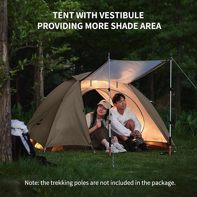 Naturehike Cloud River 2 Person 3 Person Backpacking Tent Waterproof 2 Person 3 Person Tents for Camping Double Layer Camping Tent
