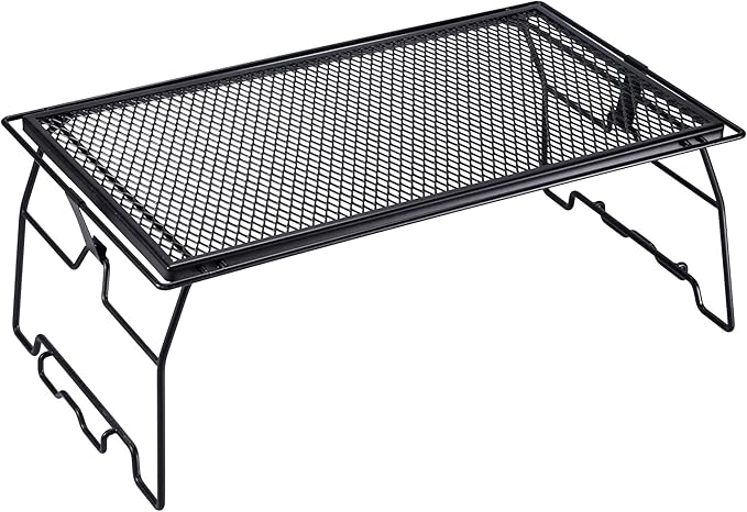 camping moon Stacking Rack Mesh Table Folding Rack Expanded Metal Table JP-T-238