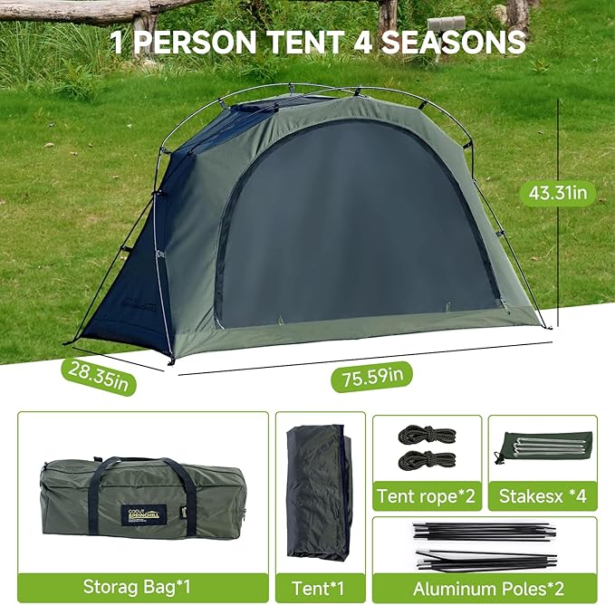 Backpacking Tent for 1 Person 2 Person Lightweight Camping Tent