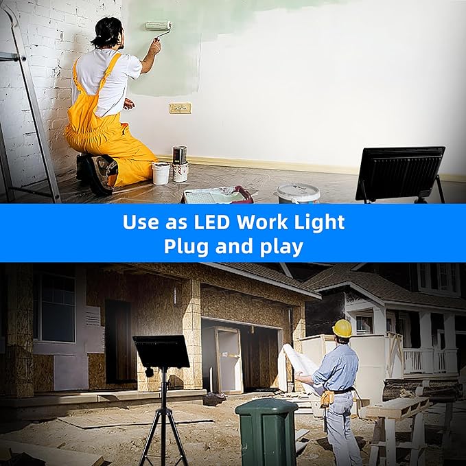 120W LED FloodLights Outdoor 2 Pack 14000LM Dimmable 3CCT 3000K 4500K 6000K Selectable IP66 Waterproof Outdoor Security Flood Light for Yard Garden Garage