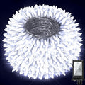 750 LED Christmas String Lights Outdoor 240FT Twinkle Fairy Lights with Timer &amp Memory 12 Modes Dimmable Waterproof Tree Light for House Patio Wedding Party Christmas Decororations Cool White