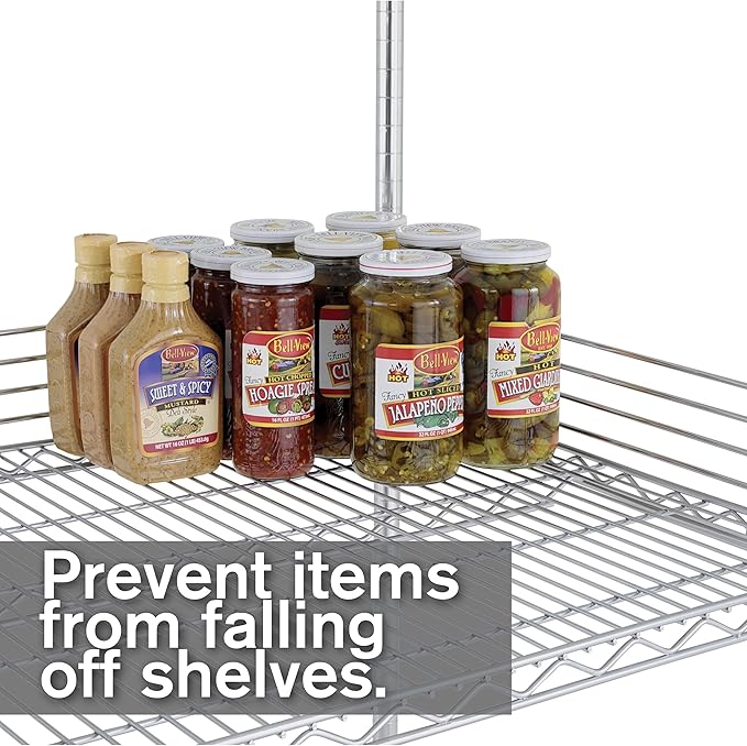 Metro L24N-4C Super Erecta 4 High Stackable Ledge for Wire Shelving Chrome 24