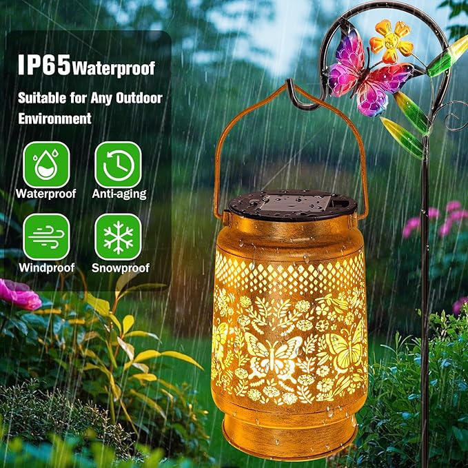 4 Pack Solar Light Replacement Top(Top Size 2.76inch Bottom Size 2.36 inch) Waterproof Solar Lanterns Replacement top for Outdoor DIY Hanging Lanterns(Warm White)