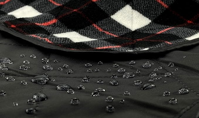 DOWN UNDER OUTDOORS Large Waterproof Windproof Extra Thick 350 GSM Quilted Fleece or Sherpa Stadium Blanket