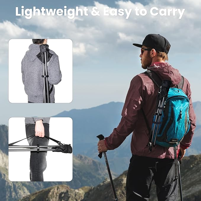 OUTSKIRT Camping Folding Tripod Stools Portable Camping Stools 2 Pack Extra Tall for Adults High Lightweight Camping Stool Tripod Chairs for Fishing Hiking Backpacking