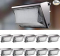 Lightdot 10Pack 150W LED Wall Pack Lights - 22500Lm(150Lm/W) Dusk-to-Dawn (100-277V) 5000K IP65 Outdoor Exterior Lighting Fixture for Warehouse/Parking Lots | 5-Yr Warranty ETL(Height:10~20ft)