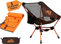 Portable Camping Chair with 3 Towels | Compact Foldable &amp Sturdy - Lightweight Backpacking Chair for Camping Hiking Beach Tailgates and More | 330 Lbs Capacity