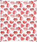 Camping Sun Shelters Leopard Design Lip Watercolor Textured Red Color Beach Canopy 126 * 110.2in