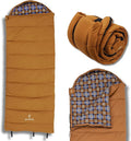 Browning Camping Enterprise 0° Degree Sleeping Bag – Hooded Rectangular Cold Weather Canvas Sleeping Bag with Flannel Liner PolyLoft Insulation &amp Roll-Up Straps for Winter Camping