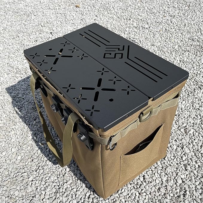 Camping IGT Table Board Lightweight Detachable Folding Grill Tables Aluminum Alloy 0.5 Unit IGT Table Board Accessories for Outdoor (FU Board)
