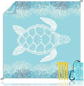 Beach Blanket Sandproof Large Beach Mat 79x 83 4-6 Adults Oversized Lightweight Sand Free Beach Mat Waterproof Beach Blanket Portable Outdoor Camping Blankets for Travel Camping Hiking