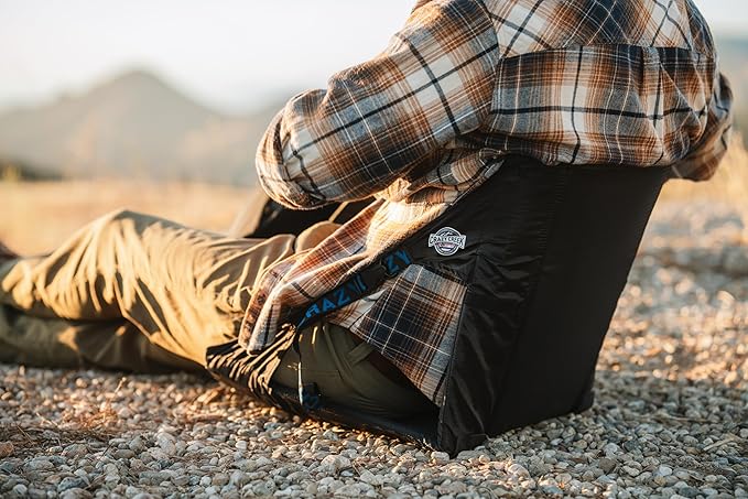 Crazy Creek Original Chair Perfect for Stadium Seats Camping Hiking &amp More Comfort On All Terrains Adjustable Straps Lightweight Design Water-Resistant Slate