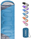 tuphen- Sleeping Bags for Adults Kids Boys Girls Backpacking Hiking Camping Microfiber Liner Cold Warm Weather 4 Seasons Indoor Outdoor Use Lightweight &amp Waterproof
