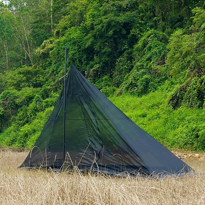 Hot Tent with Stove Jack Onefires Large Teepee Tent for Outdoor Family Camping 4-8 Person | with Stove Jack Large for Family Camping