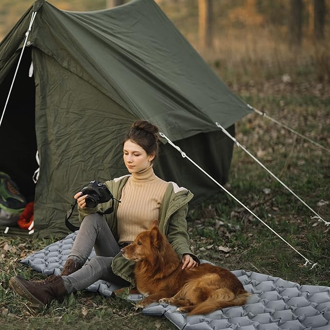 Ultralight Sleeping Pad for Camping - Lightweight Sleeping Mat for Backpacking - Inflatable &amp Compact Air Mattress