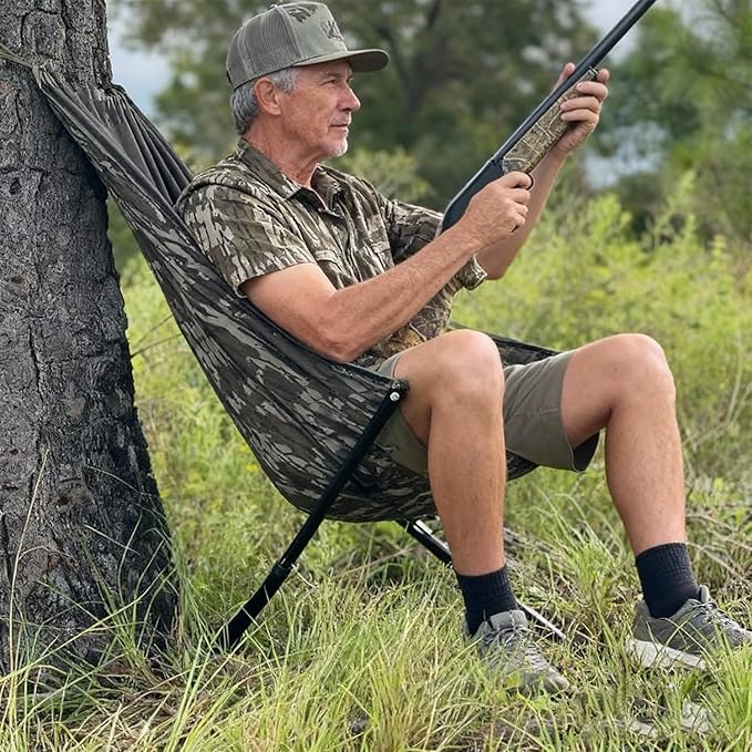 Portable Low Profile Hammock Hunting Seat for Tree Lightweight Foldable Outdoor Chair for Deer Hunting and Outdoor Activities