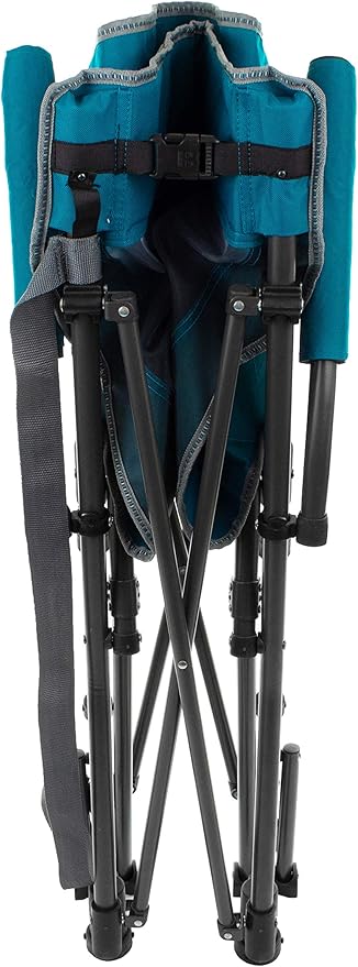 Zenithen Portable Padded Hard Arm Outdoor Rocker Chair Perfect for Sporting Events Outdoor Activities Camping Patio Furniture and Relaxing Teal