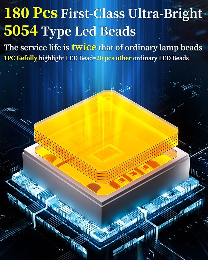Gefolly SL-6200W Solar Street Light Outdoor Wide Angle Commercial Parking Lot Lights Dusk to Dawn 6500K Flood Security Light IP67 Lamp for Basketball Court Yard