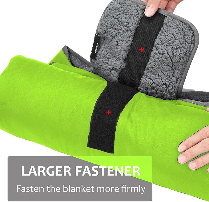 Tirrinia Large Waterproof Outdoor Blanket Soft Warm Windproof Stadium Blanket with Sherpa Fleece and Foldable for Outdoor Sport Baseball Football Beach Concerts Car