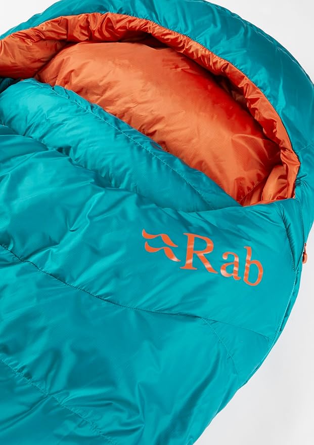 Rab Women's Ascent Down Sleeping Bag - Lightweight Warm Mummy Sleep Sack for Camping &amp Backpacking