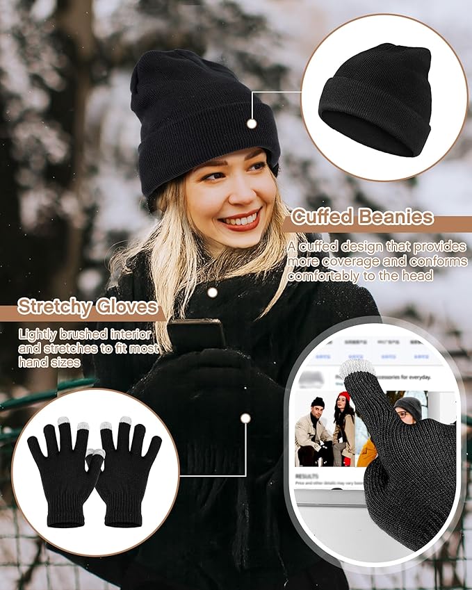 Tranqun 40 Pcs Sleeping Bags for Adult Bulk with Winter Beanie Hat Touch Screen Gloves Scarves Waterproof Cotton Liner Cold Weather Sleeping Bag for Homeless Camping Indoor Outdoor