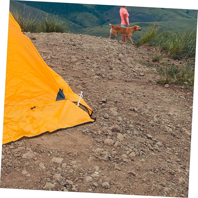 4Pcs Metal Ground Stakes Durable Gardening Tool for Tents Canopies and Plants Sharp Angle Design for Easy Insertion Heavy Duty Outdoor Use