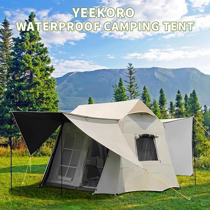 Tent for Camping 3-6 Person Family Tents with Spacious Interior Waterproof Tent with Carry Bag for Family Camping Traveling Hiking Picnic