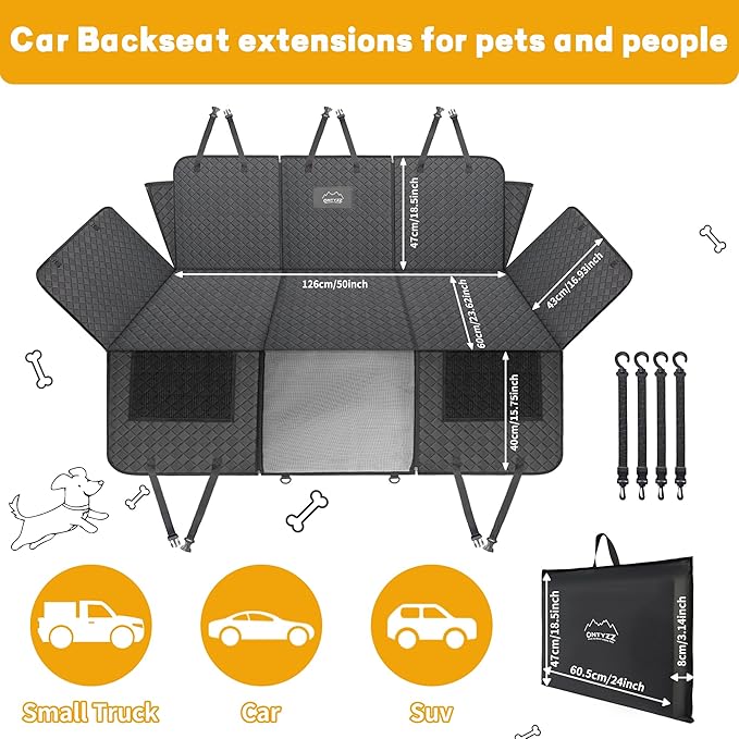ONTYZZ Car Rear Seat Mattress Extension Plate for Air Mattress Foldable Portable Mattress for Sleeping Increase Vehicles Bed Camping Space
