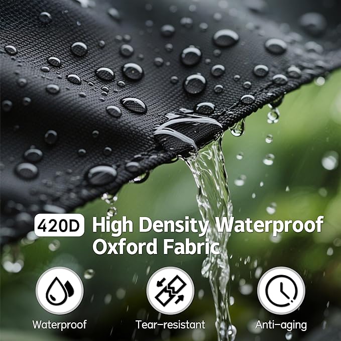 Camping Tent Tarp with Thickened Stainless Steel Bracket - PU 20000mm+ Waterproof Rain Shelter UPF2000+ Anti-UV Camping Canopy Portable Sun Shade for Camping Hiking Picnic