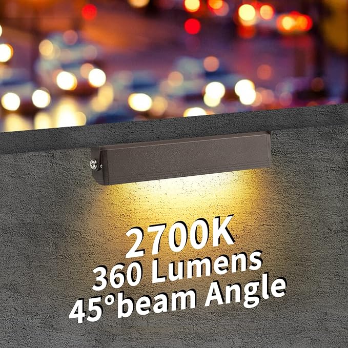 8-Packs 3W 7 Inch LED Hardscape Paver Lighting12V AC/DC Low Voltage Retaining Wall LightsLED Landscape Lighting2700K Soft White Outdoor Step Light50000 Hours Lifespan