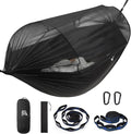 Miztli Camping Hammock -Portable Hammock w/Spacious Net &amp Tree Straps w/Adjustable Loops Double and Single Hammock for Outdoor Indoor Hiking and Travel
