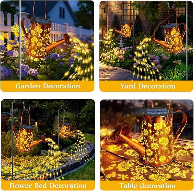 4 Pack Solar Light Replacement Top(Top Size 2.76inch Bottom Size 2.36 inch) Waterproof Solar Lanterns Replacement top for Outdoor DIY Hanging Lanterns(Warm White)