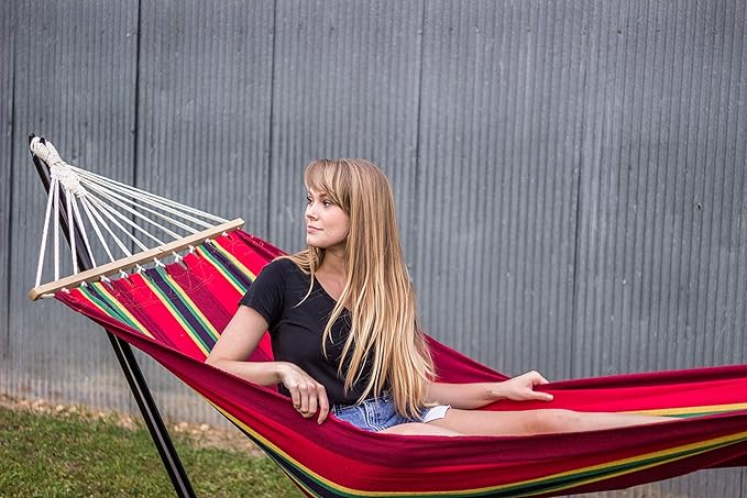 Stansport Cotton Blend Bahamas Hammock - Burgundy (30800-61)