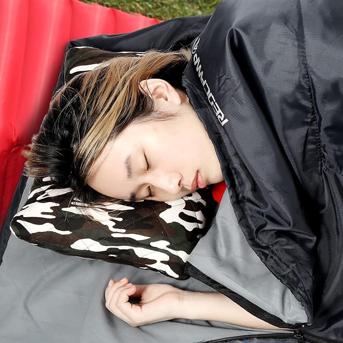 REDCAMP Ultra Lightweight Sleeping Bag for Backpacking Hiking Comfort for Adults Warm Weather with Compression Sack