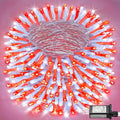 165FT 500 LED Outdoor String Lights Plug in Christmas Lights Indoor Waterproof 8 Modes Twinkle Fairy Lights Clear Wire for Xmas Patio Garden Tree Party Holiday Decorations Red and White