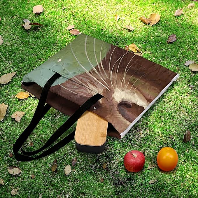 Zipper Cute Otter Style Picnic Mat Suitable for Travel Camping Park Or Home Use