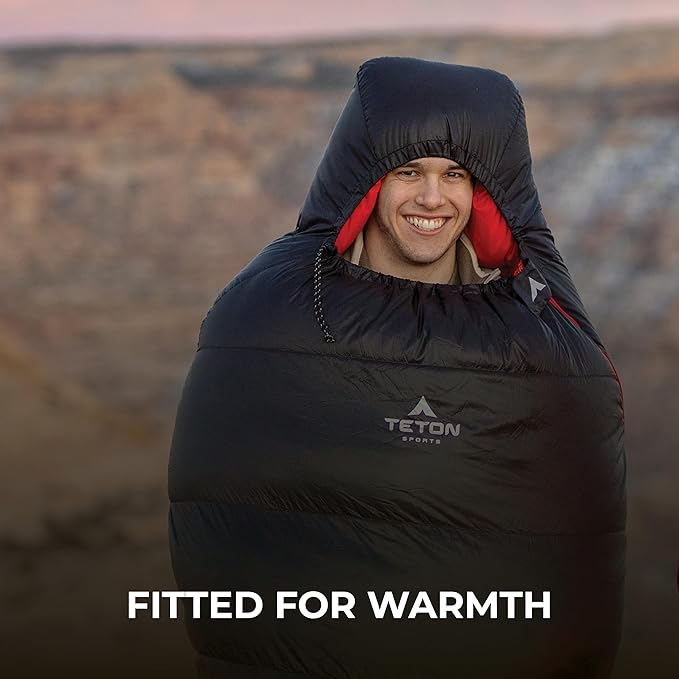 TETON Sports ALTOS 20 Degree and 0 Degree Sleeping Bag for Adults Lightweight Warm Mummy Sleeping Bag for Camping Hiking Backpacking