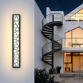 Outdoor Wall Lights 31.5inch Modern Outdoor Wall Sconce LED Long Wall Sconces Black Front Porch Light Waterproof Led Wall Light IP67 3000K Exterior Lighting fixtures