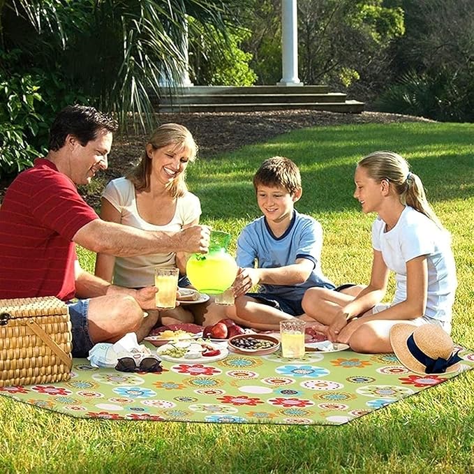 Beach Blanket Sandproof Outdoor Picnic Blankets Waterproof Lightweight sandproof Mat for 4-7 Adults Travel Party Sports Camping Hiking