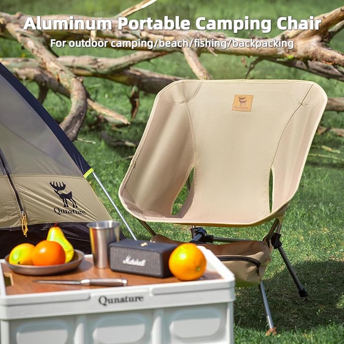 Backpacking Chair Portable Folding Camp Chair Compact Foldable Chairs Ultra Lightweight Outdoor Balcony/Garden/Travel/Party/Fishing Chair with Storage Bag