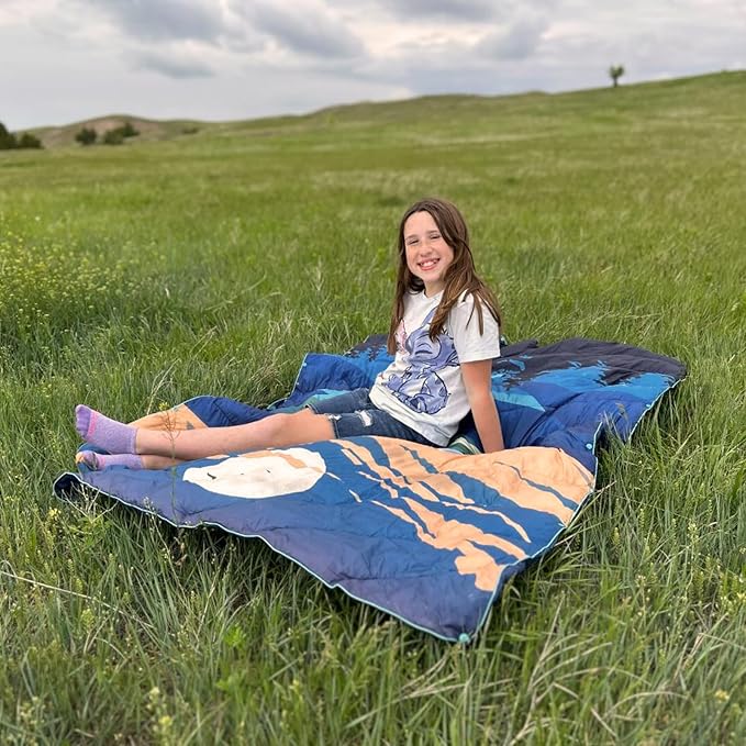Camping BlanketLightweight Puffy Printed Camping Blanket Packable Outdoor Blanket for CampingTraveling Stadium Hiking Picnics