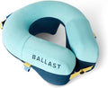 Ballast Travel Pillow PRO – Neck Pillow for Airplane Compact Inflatable Travel Pillow for Beach &amp Traveling Enjoy Relaxation Wherever You Go (Tropical Blue)