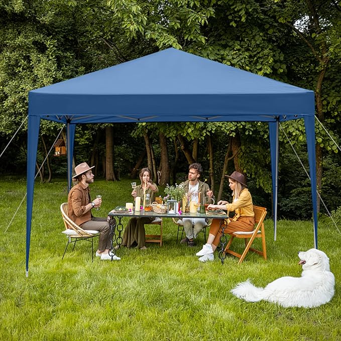 3 x 3m Practical Waterproof Right-Angle Folding Tent Blue