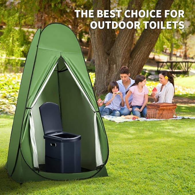 Pop Up Privacy Shower Tent Outdoor Portable Changing Tent Camping for Camping Beach Toilet Shower Bathroom Changing Room Sun Shelter with Window with Carry Bag