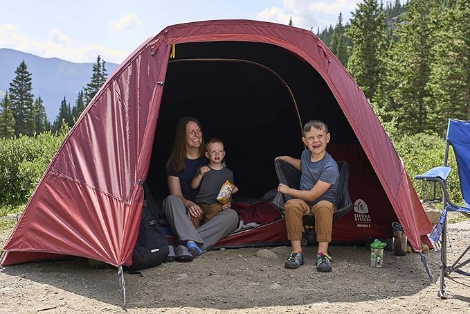 Sierra Designs Alpenglow Tent for Camping Constructed with Twilight Tech to Block 98% of Sun Rays – Easy Setup – Large Interior – Great for Family Camping…
