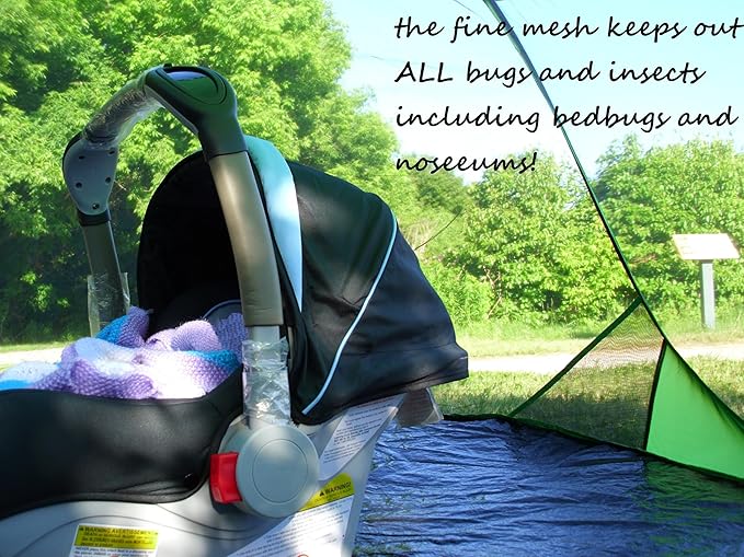 SANSBUG Screen Tent for One Person (Instant Pop up Strong No-See-um Mesh Durable Tarp Floor)