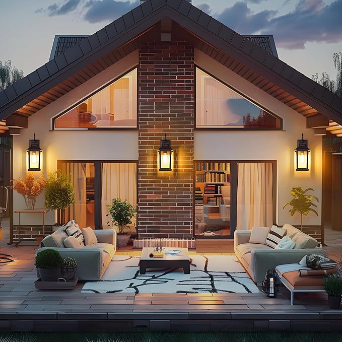 Brown Outdoor Wall Light Fixtures 2-Pack Anti-Rust Aluminum Coach Lights for Garage Waterproof Exterior Lighting Fixtures Outside Sconce Wall Mount15 Outdoor Porch Lights for House