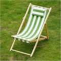 Adjustable Patio Folding Camping Chair - Breathable Canvas Sling Lounge Chair for Outdoor Beach Porch Deck - Bamboo Frame Available in Red &amp Green